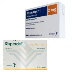 Рисполепт таб. 2мг (название Rispolept / Risperdal) №20 фото
